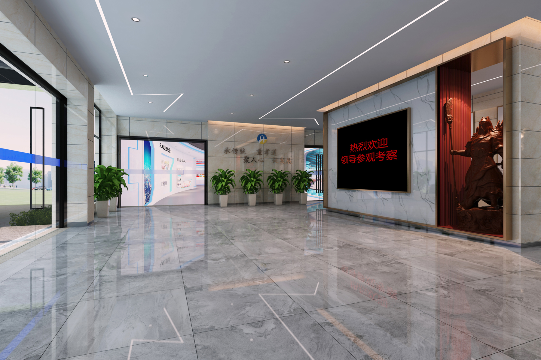 華新智能設(shè)備4000平方辦公樓改造裝修工程(圖1) 門廳4.jpg