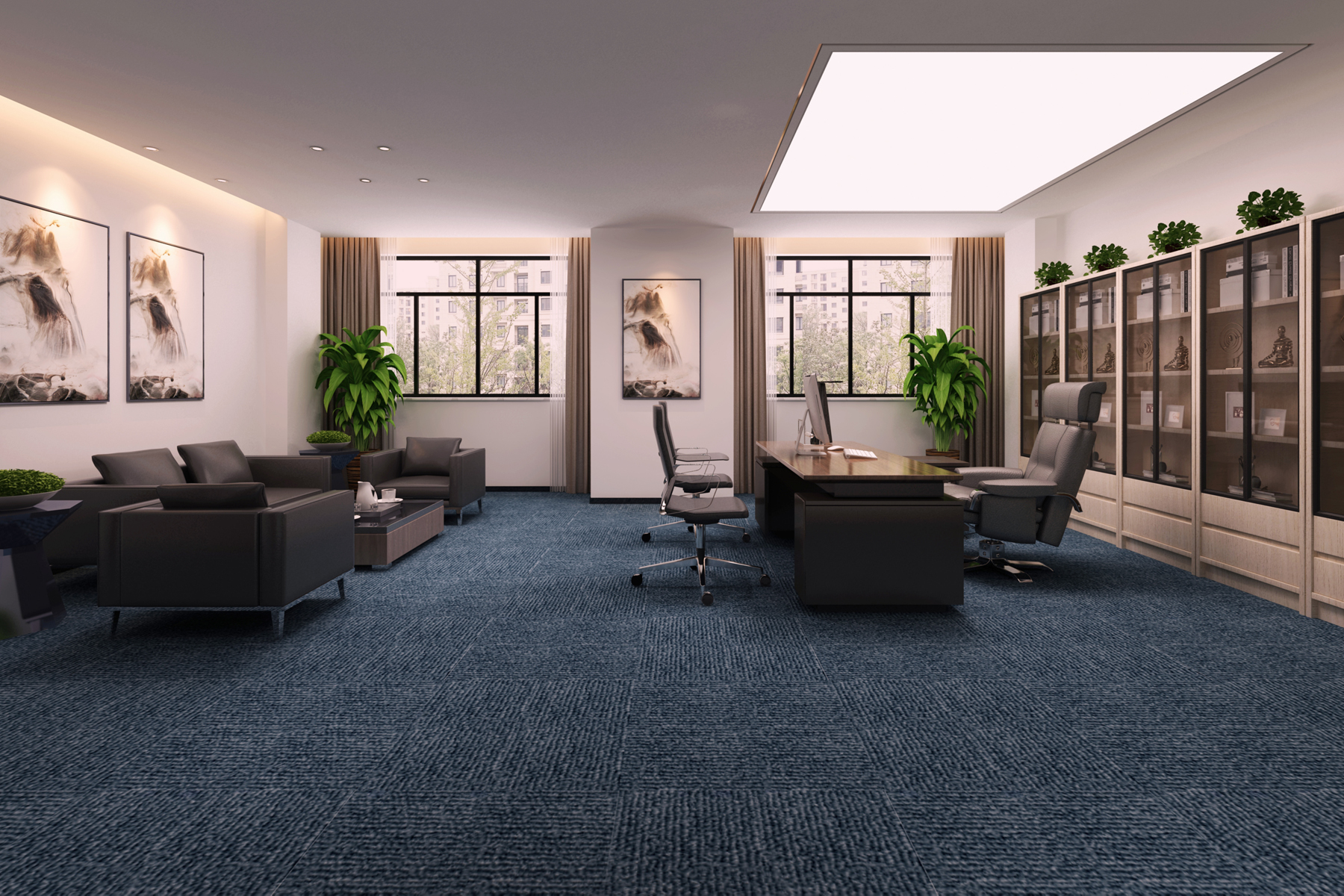 華新智能設(shè)備4000平方辦公樓改造裝修工程(圖4) 大辦公室2.jpg